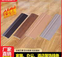 金海霸四川云南广西贵州深圳成都新款竹晶纤维踢脚线实木地脚线白色木塑贴脚线厂家直销