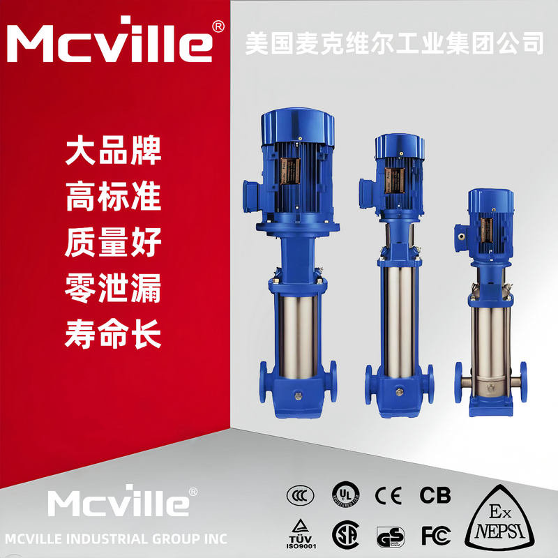 进口立式多级管道离心泵