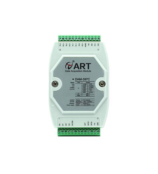 阿尔泰485接口多功能模块4路AI 4路DI 4路继电器输出DAM-397C