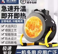 岭工电热暖风机家用浴室小型速热取暖器工业省电育雏养殖场小太阳