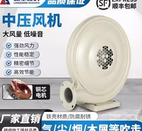 岭工中压鼓风机气模拱门充气抽吸木工粉尘大功率离心式锅炉送风机