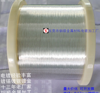 铜顺专业做镀银，镀金，镀锡铜顺，直径0.012mm镀金裸铜丝价格低