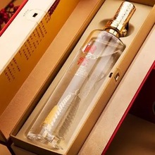 水晶玻璃酒瓶-水晶内饰瓶定制玻璃酒瓶雁塔祈福