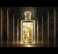 工艺品酒瓶定制-双层工艺玻璃个性化定制玻璃酒瓶