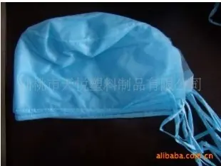 无纺布医生帽（带飘带） 一次性医生帽 作业防护 仙桃市天悦塑料制品供应