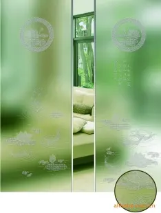 年年有余 玻璃 玻璃 丝印 玻璃工艺品 岳阳经济技术开发区春光玻璃供应