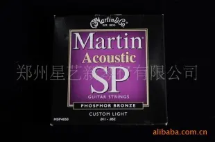 美国Martin马丁民谣琴弦 规格011-052 型号 MSP4050 乐器配件 郑州星艺新琴行供应