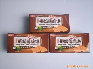 至圣行80G芝麻味椰奶薄脆饼 其他休闲食品 北京椰树食品饮料供应