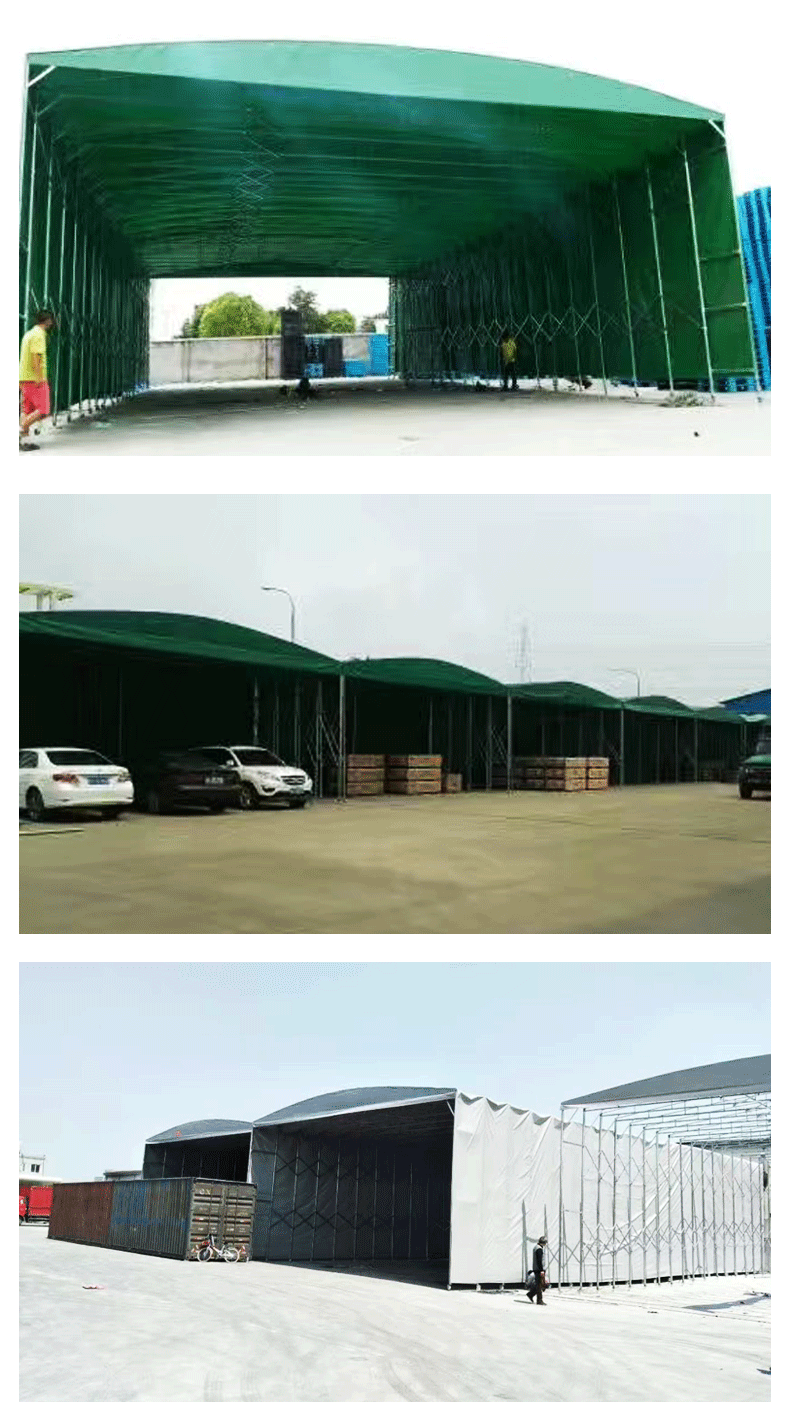 户外活动推拉帐篷伸缩雨棚 移动大排档雨蓬帆布推拉棚