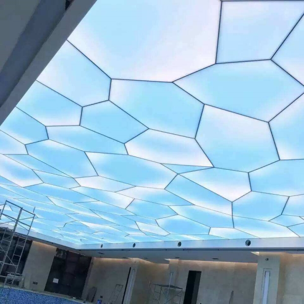 【游泳馆吊顶 uv软膜天花吊顶 白色透光膜柔性拉膜】 - 廊坊市董氏