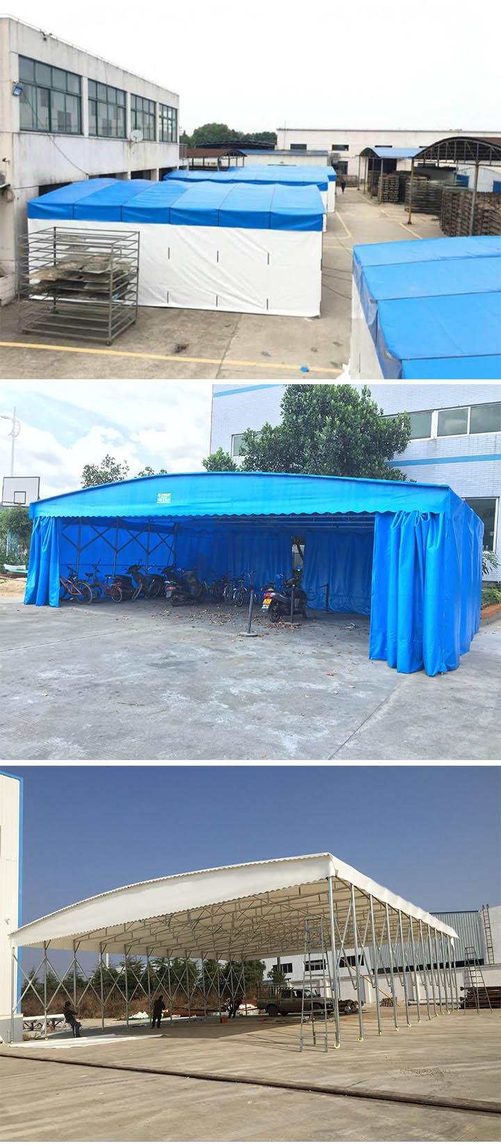 推拉雨蓬折叠雨棚昆山户外大型雨篷伸缩雨篷上门设计安装雨篷
