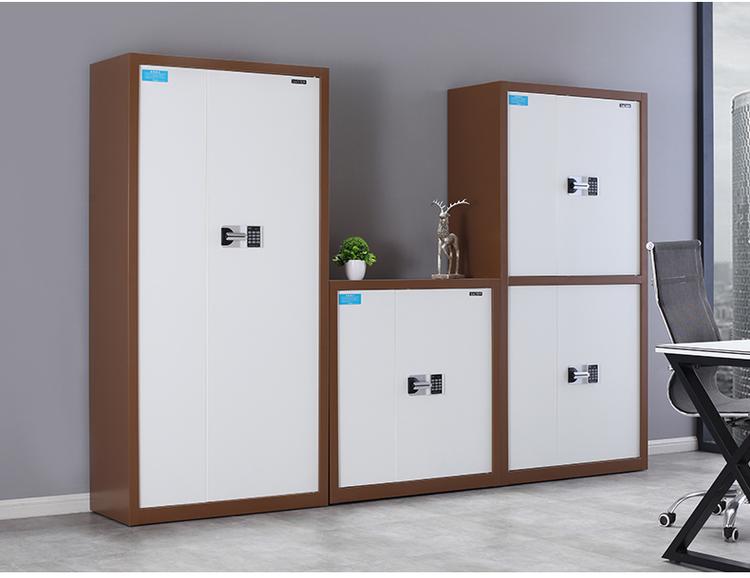 衡水保密柜制造品牌商 冠美灰白半截带2斗保密柜