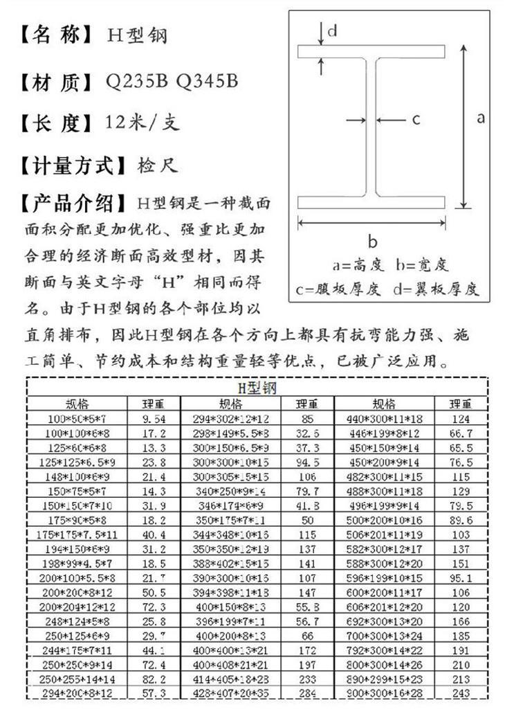 h型钢氿鼎q345热轧h型钢钢结构专用现货批发可定制