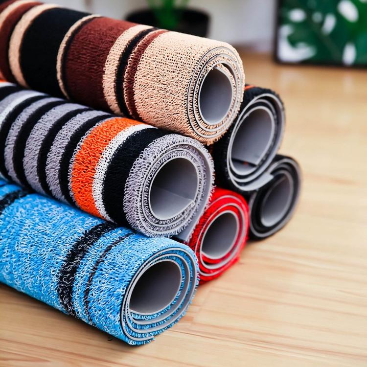 pvc编织地毯地板 乙烯基编织地毯 特斯林地毯地板酒店会所条纹